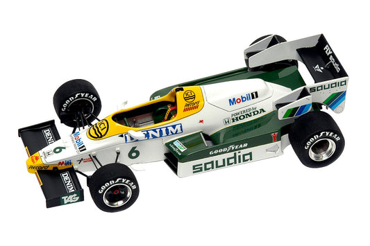 Tameo - SLK032 Williams FW09 Honda - 1984 - White Metal Car Kit - Scale 1:43, Made in Italy