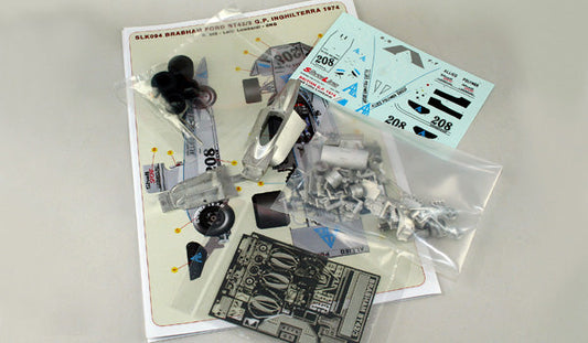 Tameo - SLK094 Brabham BT-42/3 Ford Cosworth - 1974 British G.P. - White Metal Car Kit - Scale 1:43, Made in Italy