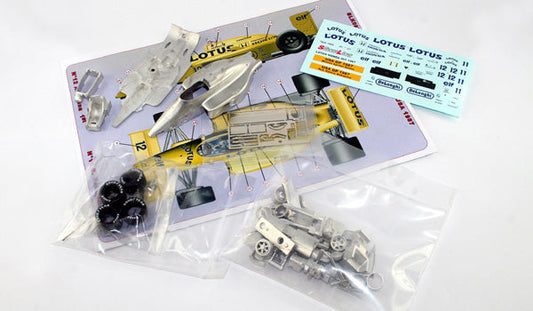 Tameo - SLK097 Lotus 99T Honda - 1987 - White Metal Car Kit - Scale 1:43, Made in Italy