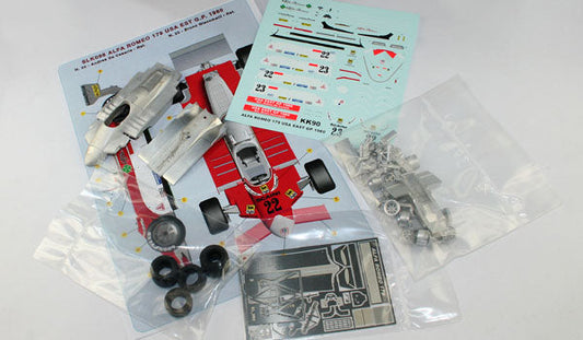 Tameo - SLK098 Alfa Romeo 179 - 1980 - White Metal Car Kit - Scale 1:43, Made in Italy
