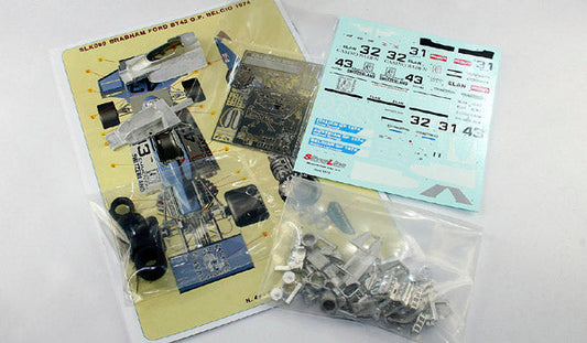 Tameo - SLK099 Brabham BT-42 Ford Cosworth - 1974 Belgian/Austrian/Italian G.P. - White Metal Car Kit - Scale 1:43, Made in Italy