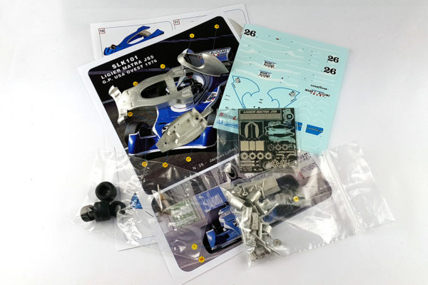 Tameo - SLK101 Ligier JS5 Matra- 1976 - White Metal Car Kit - Scale 1:43, Made in Italy