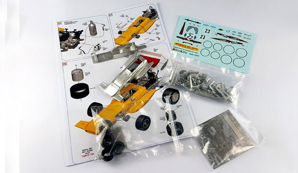 Tameo - SLK102 March 701 Ford - 1970 Monaco G.P. - White Metal Car Kit - Scale 1:43, Made in Italy