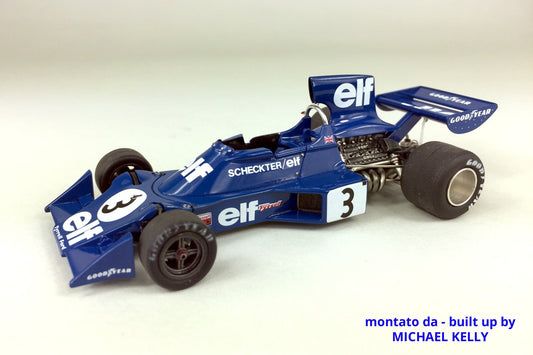 Tameo - SLK103 Tyrrell 007 Ford - 1974 - White Metal Car Kit - Scale 1:43, Made in Italy