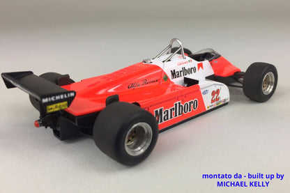 Tameo - SLK104 Alfa Romeo 182 - 1982 - White Metal Car Kit - Scale 1:43, Made in Italy