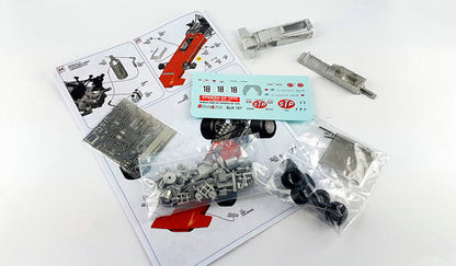 Tameo - SLK107 March 701 Ford - 1970 Spanish G.P. - White Metal Car Kit - Scale 1:43, Made in Italy