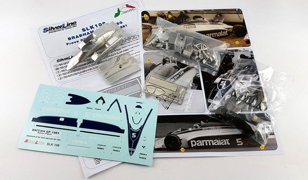 Tameo - SLK108 Brabham BT50 BMW - 1981 British G.P. Test Car - White Metal Car Kit - Scale 1:43, Made in Italy