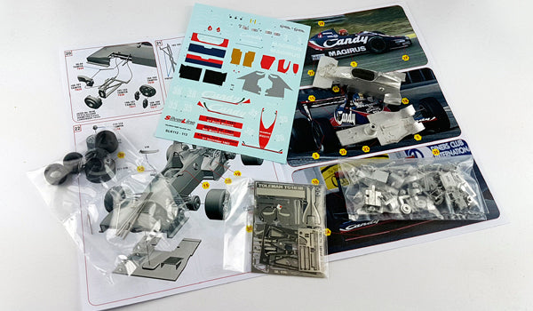 Tameo - SLK112 Toleman TG183B Hart - 1983 Netherlands G.P. - White Metal Car Kit - Scale 1:43, Made in Italy