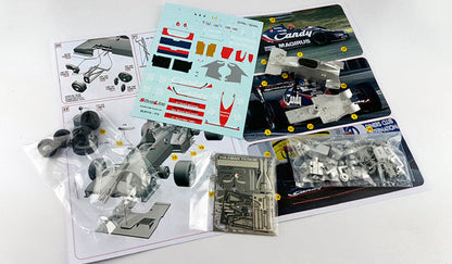 Tameo - SLK112 Toleman TG183B Hart - 1983 Netherlands G.P. - White Metal Car Kit - Scale 1:43, Made in Italy