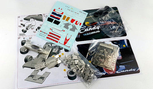 Tameo - SLK113 Toleman TG183B Hart - 1983 "Test Car" Silverstone. - White Metal Car Kit - Scale 1:43, Made in Italy