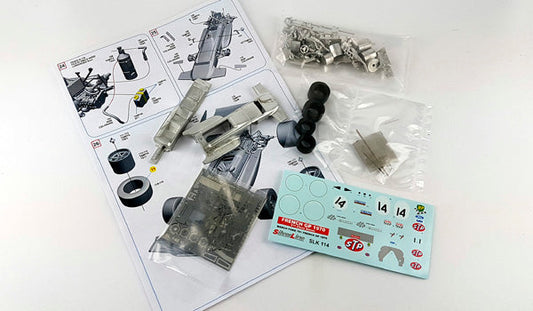 Tameo - SLK114 March 701 Ford Cosworth - 1970 - White Metal Car Kit - Scale 1:43, Made in Italy