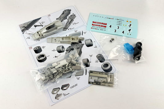 Tameo - SLK117 Ferrari 312B3 - 1973 - White Metal Car Kit - Scale 1:43, Made in Italy