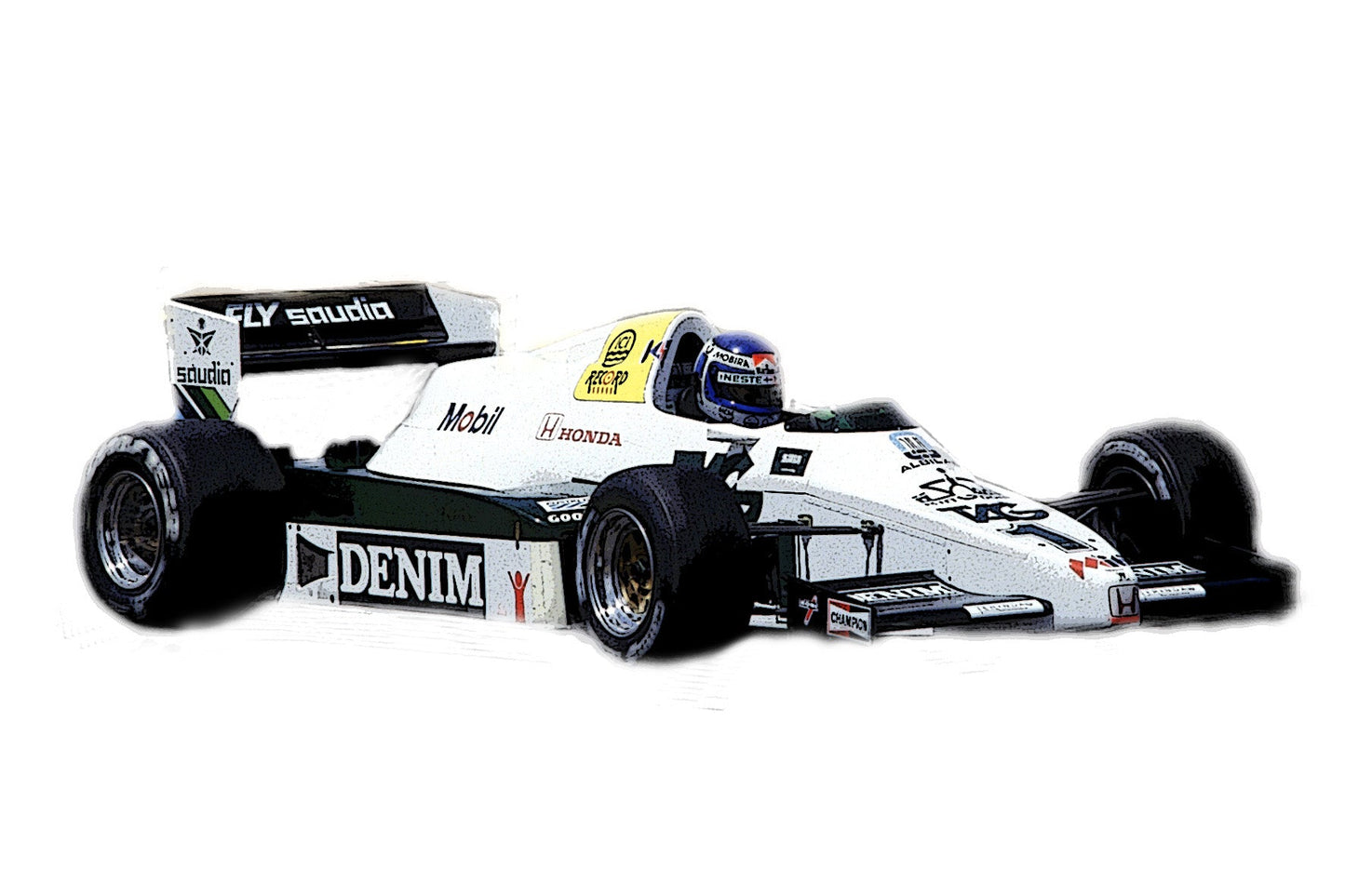 Tameo - SLK119 Williams FW 09 Honda - 1983 - White Metal Car Kit - Scale 1:43, Made in Italy