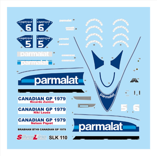 Tameo - SLK110 Brabham BT49 Ford - 1979- White Metal Car Kit - Scale 1:43, Made in Italy