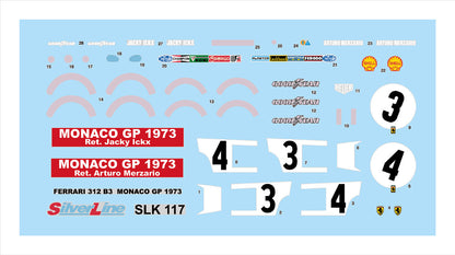 Tameo - SLK117 Ferrari 312B3 - 1973 - White Metal Car Kit - Scale 1:43, Made in Italy