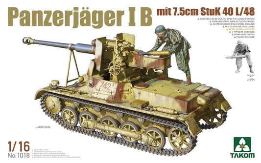 Takom - Panzerjager IB mit 7.5cm Stuk 40 L 1:16