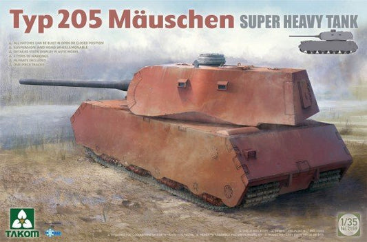 Takom - Typ 205 Mauschen Super Heavy Tank 1:35