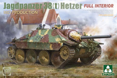 Takom - Jagdpanzer 38t Hetzer Mid w/int 1:35