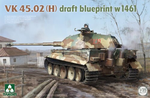 Takom - VK 45.02(H) Tiger1 w/Tiger2 Turret 1:35