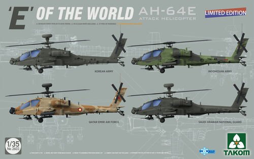 Takom - AH-64E E of the World Attack Heli 1:35