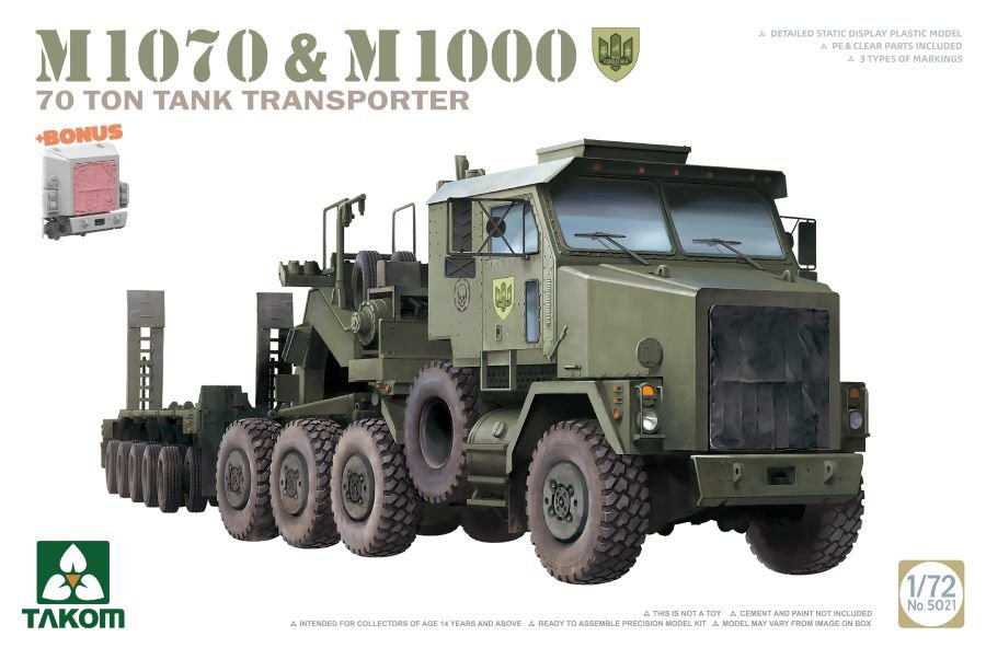 Takom - M1070/M1000 70t Tank Transporter 1:72