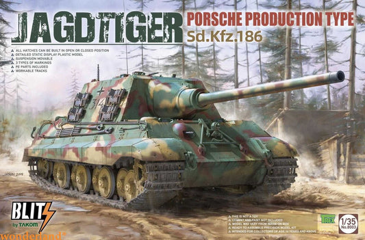 Takom - Jagdtiger Porsche Prod Type SD.KFZ.186