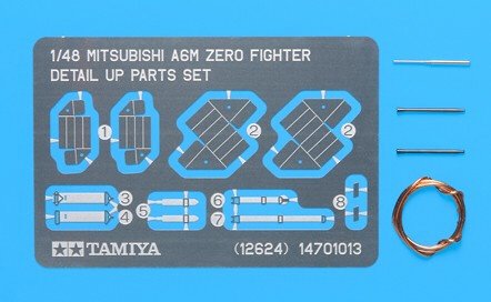 Tamiya - A6M Zero Detail Parts Set 1:48