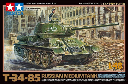 Tamiya - Russian Medium Tank T-34-85 1:48