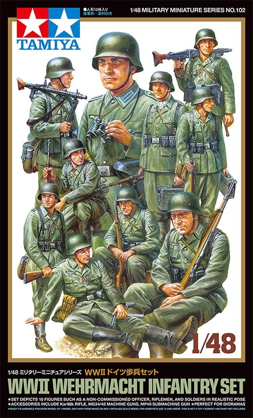 Tamiya - WWII Wehrmacht Infantry Set 1:48
