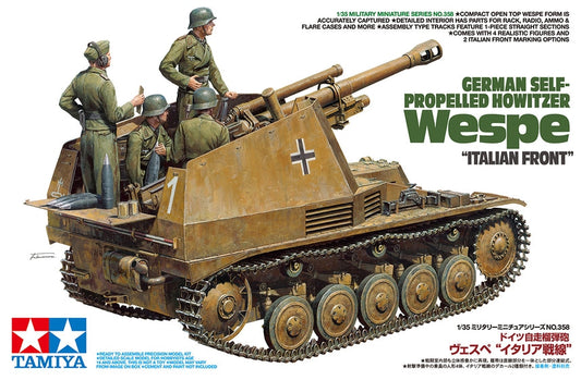 Tamiya - 1/35 German Self-Propelled Howitzer Wespe Italian Fron