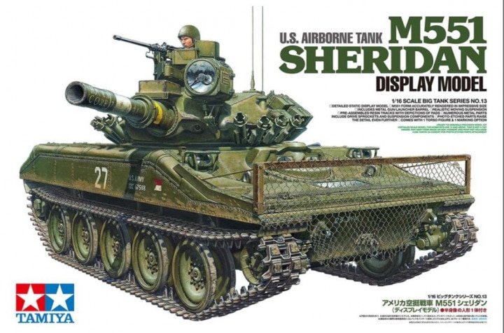 Tamiya - US Airborne Tank Sheridan 1:16
