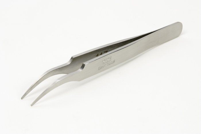 Tamiya - Hg Angled TweeZers Roundtip