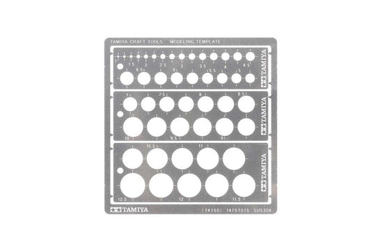 Tamiya - Modeling Template Round 1-12mm