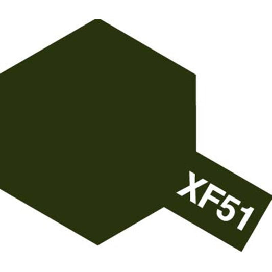 Tamiya - Flat Acrylic Paint XF-51 Khaki Drab 23ml - #81351