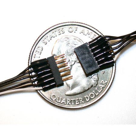 TCS - 6-pin Mini Connector Blk/Wht
