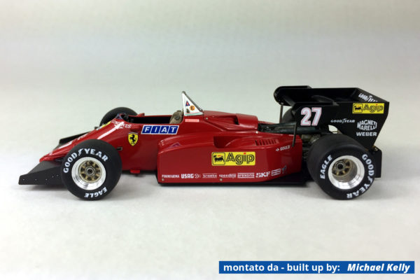 Tameo - TMK420 Ferrari 126 C4-M2 - 1984 - White Metal Car Kit - Scale 1:43, Made in Italy