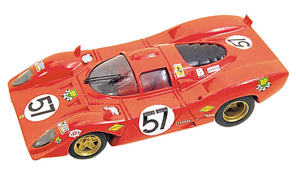 Tameo - TMK031 Ferrari 312P 1970 - White Metal Car Kit - Scale 1:43, Made in Italy