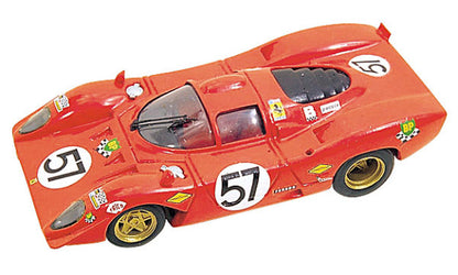 Tameo - TMK031 Ferrari 312P 1970 - White Metal Car Kit - Scale 1:43, Made in Italy