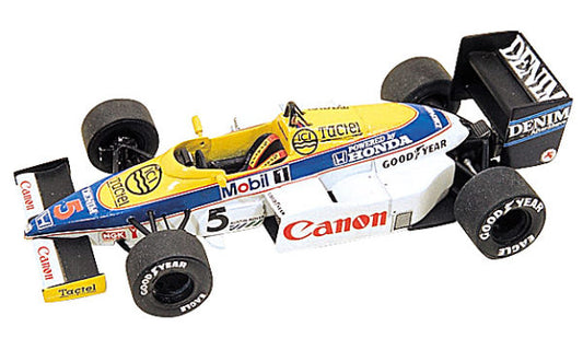 Tameo - TMK051 Williams FW10b Honda 1985 - White Metal Car Kit - Scale 1:43, Made in Italy