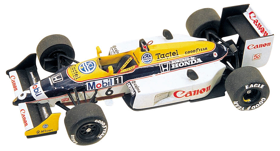 Tameo - TMK054 Williams Honda FW11b 1987 - White Metal Car Kit - Scale 1:43, Made in Italy