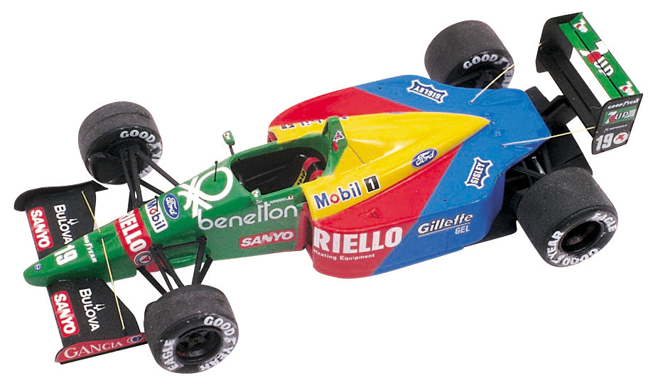 Tameo - TMK092 Benentton B189 Ford- 1989 - White Metal Car Kit - Scale 1:43, Made in Italy