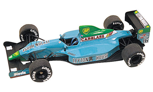 Tameo - TMK121 Leyton House Cg-901 Judd - 1990 - White Metal Car Kit - Scale 1:43, Made in Italy
