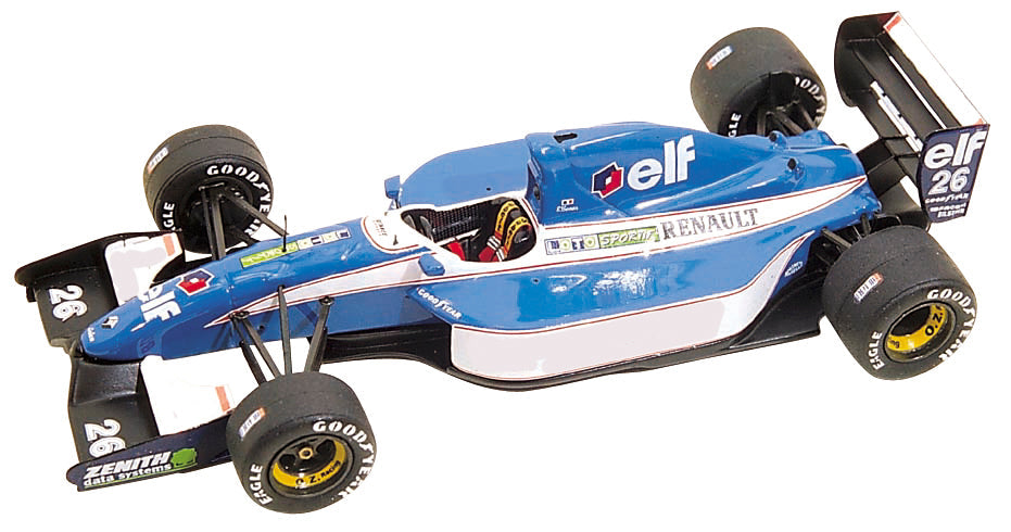 Tameo - TMK160 Ligier Js-37 Renault - 1993 - White Metal Car Kit - Scale 1:43, Made in Italy