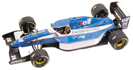 Tameo - TMK160 Ligier Js-37 Renault - 1993 - White Metal Car Kit - Scale 1:43, Made in Italy