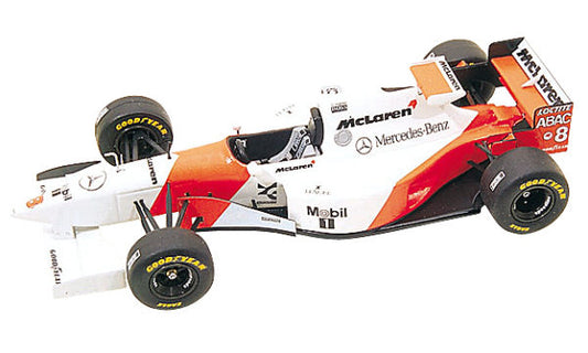 Tameo - TMK194 McLaren MP4/10 Mercedes - 1995 - White Metal Car Kit - Scale 1:43, Made in Italy