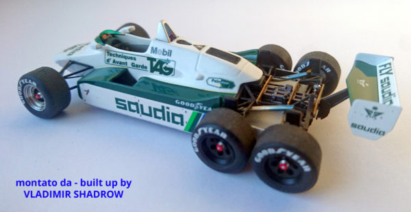 Tameo - Williams FW-08b Ford "Test Car" 1982 White Metal Car Kit Scale 1:43
