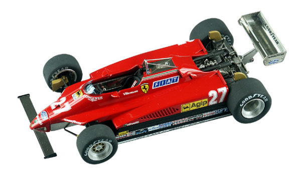Tameo - TMK332 Ferrari 126 C2 - 1982 - White Metal Car Kit - Scale 1:43, Made in Italy