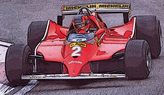 Tameo - TMK394 Ferrari 126 C "Practice Session" - 1980 - White Metal Car Kit - Scale 1:43, Made in Italy