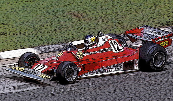 Tameo - TMK404 Ferrari 312T2 - 1977 - White Metal Car Kit - Scale 1:43, Made in Italy