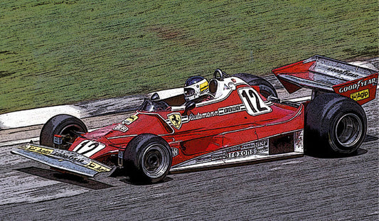Tameo - TMK404 Ferrari 312T2 - 1977 - White Metal Car Kit - Scale 1:43, Made in Italy